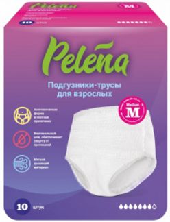 ПЕЛЕНА подгузники-трусы для взрослых размер M 10 шт. Онтэкс РУ