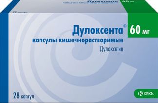ДУЛОКСЕНТА 60мг 28 шт. капсулы кишечнорастворимые КРКА, д.д., Ново место