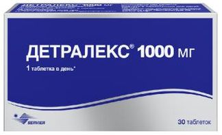 ДЕТРАЛЕКС 1000мг 30 шт. таблетки покрытые пленочной оболочкой Сердикс ООО