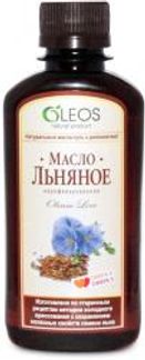ОЛЕОС масло пищевое Льняное 200мл Олеос