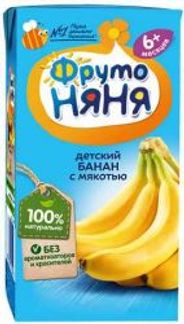 ФРУТОНЯНЯ нектар с мякотью Банан 6+ 0,2л Прогресс