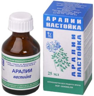 АРАЛИИ НАСТОЙКА 25мл Кировская Фармацевтическая Компания АО
