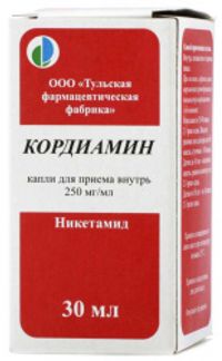 КОРДИАМИН 250мг/мл 30мл капли для приема внутрь Тульская ФФ