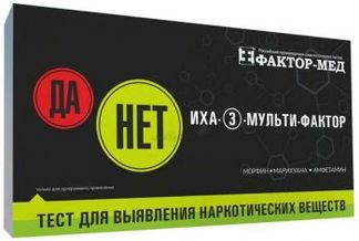 ТЕСТ ИХА-3-мульти фактор опр.наркот.