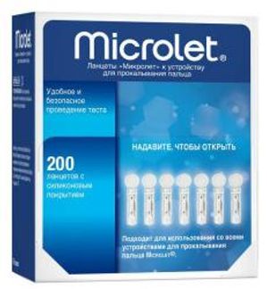 МИКРОЛЕТ ЛАНЦЕТЫ 200 шт. Bayer consumer care Ag