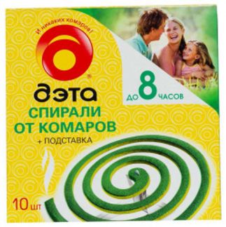 ДЭТА спирали от комаров и всех летающих насекомых №10 Химик