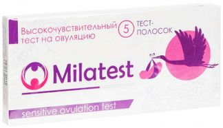 МИЛАТЕСТ тест на овуляцию 5 шт. Клевер