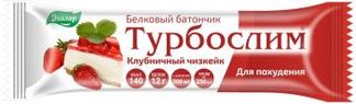 ТУРБОСЛИМ батончик белковый Клубничный чизкейк 50г Эвалар