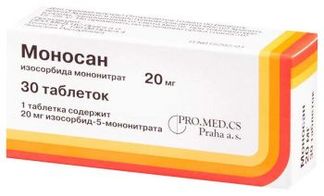 МОНОСАН 20мг 30 шт. таблетки PRO.MED.CS Praha a.s.