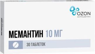 МЕМАНТИН 10мг 30 шт. таблетки покрытые пленочной оболочкой Озон