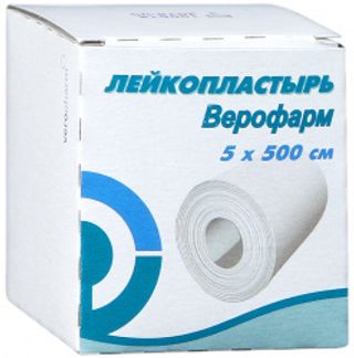 ПЛАСТЫРЬ ВЕРОФАРМ фиксирующий 5смх500см Верофарм