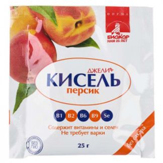 ДЖЕЛИ+ кисель Персик 25г Биокор