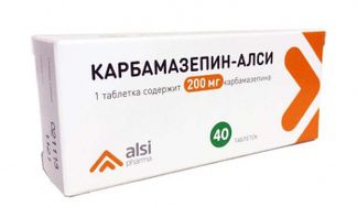 КАРБАМАЗЕПИН-АЛСИ 200мг 40 шт. таблетки АЛСИ Фарма (Новый дизайн)
