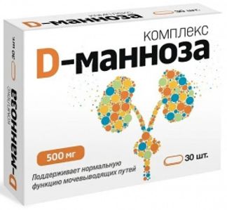 D-МАННОЗА КОМПЛЕКС таблетки 30 шт. Квадрат-С