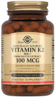 СОЛГАР ВИТАМИН К2 капсулы натуральный 100мкг 50 шт. Solgar vitamin and herb