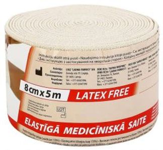 ЛАУМА БИНТ эластичный медицинский Высокой растяжимости 8x500см Lauma fabrics