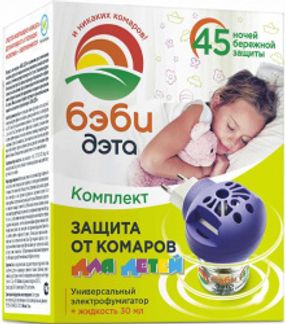 ДЭТА БЭБИ комплект (универсальный фумигатор+жидкость 45 ночей) Химик