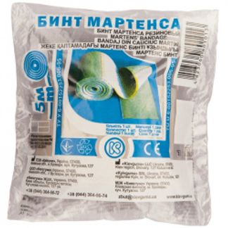 БИНТ РЕЗИНОВЫЙ МАРТЕНСА 5м Киевгума