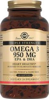 СОЛГАР ОМЕГА-3 ЭПК И ДГК капсулы 950мг 100 шт. Solgar vitamin and herb