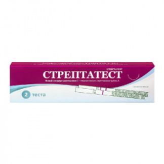 СТРЕПТАТЕСТ экспресс-тест для диагностики стрептококка группы А 2 шт. Dectra pharm