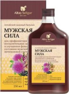 БАЛЬЗАМ АЛТАЙСКИЙ МЕДОВЫЙ Мужская сила 250мл Алтай-Селигор