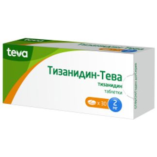 ТИЗАНИДИН-ТЕВА 2мг 30 шт. таблетки Тева Фармацевтический завод Прайвэт Ко.Лтд