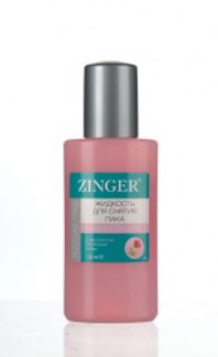 ЗИНГЕР жидкость для снятия лака с розовым маслом SR-08 125мл Zinger