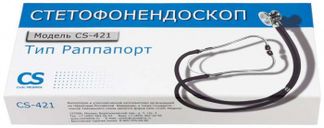 СИЭС МЕДИКА СТЕТОФОНЕДОСКОП CS-421 черный Cs medica