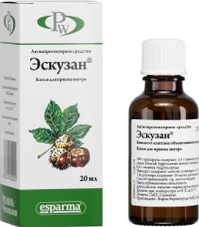 ЭСКУЗАН 20мл раствор для приема внутрь Pharma wernigerode Gmbh