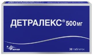 ДЕТРАЛЕКС 500мг 30 шт. таблетки покрытые пленочной оболочкой Сервье РУС ООО