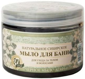 ТРАВЫ И СБОРЫ АГАФЬИ мыло натуральное Сибирское Черное для ухода за телом/волосами 500мл Первое решение ООО