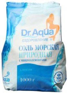 ДОКТОР АКВА соль морская природная 1000г Уралмедпром ПТК