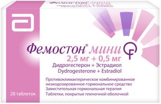 ФЕМОСТОН МИНИ 2,5мг+0,5мг 28 шт. таблетки покрытые пленочной оболочкой Abbott Biologicals B.V.