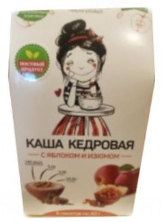 ОЛЕОС каша кедровая с Яблоком/Изюмом 40г 5 шт. Олеос