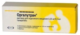 ОРГАЛУТРАН 0,25мг/0,5мл 1 шт. раствор для подкожного введения Vetter Pharma-Fertigung