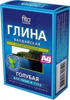 ФИТОКОСМЕТИК глина голубая для лица и тела Валдайская сухая 100г Фитокосметик