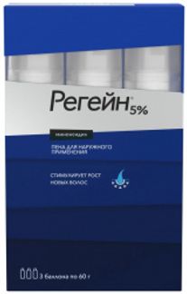 Регейн пена для наружного применения 5%, 60г, 3 шт.