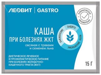 ЛЕОВИТ ГАСТРО каша овсяная Травы/Семена льна 15г 1 шт. Леовит нутрио ООО
