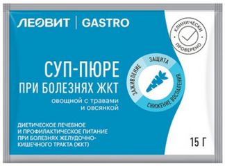 ЛЕОВИТ ГАСТРО суп-пюре овощной Травы/Овсянка 15г 1 шт. Леовит нутрио ООО