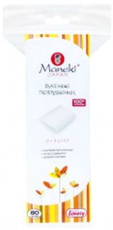 МАНЕКИ ЛАВЛИ ватные подушечки 80 шт. Манеки Джапан Ко.,Лимитед