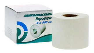 ПЛАСТЫРЬ ВЕРОФАРМ фиксирующий 4смх500см Верофарм