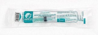 ИНЕКТА шприц трехкомпонентный 5мл с иглой 21Gх11/2 (0,8х40мм) 1 шт. Бейджинг Форнерс Медикал Эквипмент Ко., Лтд