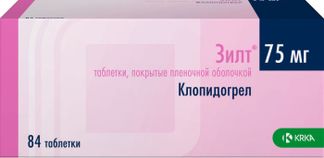 ЗИЛТ 75мг 84 шт. таблетки покрытые пленочной оболочкой КРКА-Рус