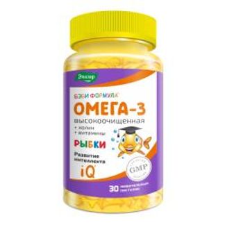 Бэби Формула Мишки Эвалар Омега-3 жевательные пастилки 30 шт.