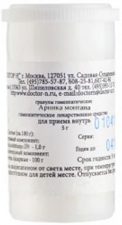 АРНИКА МОНТАНА С30 5г гранулы гомеопатические Доктор Н