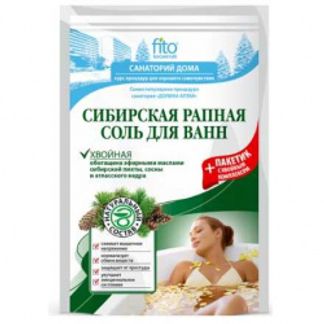 САНАТОРИЙ ДОМА соль для ванн Сибирская рапная хвойная 530г Фитокосметик