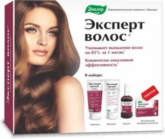 ЭКСПЕРТ ВОЛОС набор (шампунь 250мл+бальзам-ополаскиватель 250мл+таблетки N60+лосьон 100мл) Эвалар ЗАО