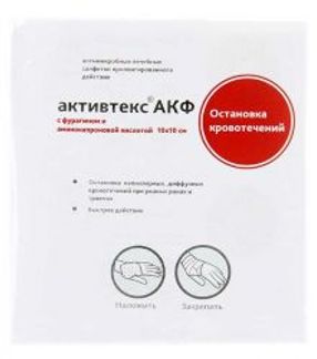 АКТИВТЕКС АКФ салфетка для остановки кровотечения 1 шт. Альтекс Плюс