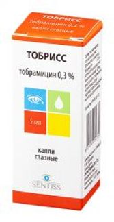 ТОБРИСС 0,3% 5мл капли глазные Сентисс фарма
