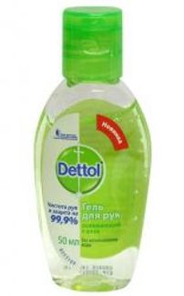 ДЕТТОЛ гель для рук антибактериальный с Алоэ 50мл Reckitt benckiser